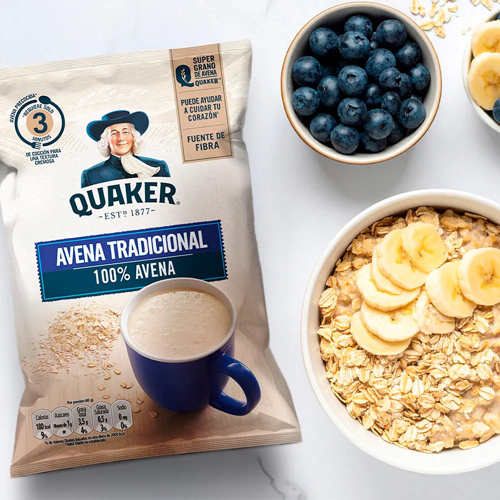 Avena Quaker Tradicional Bolsa 900g