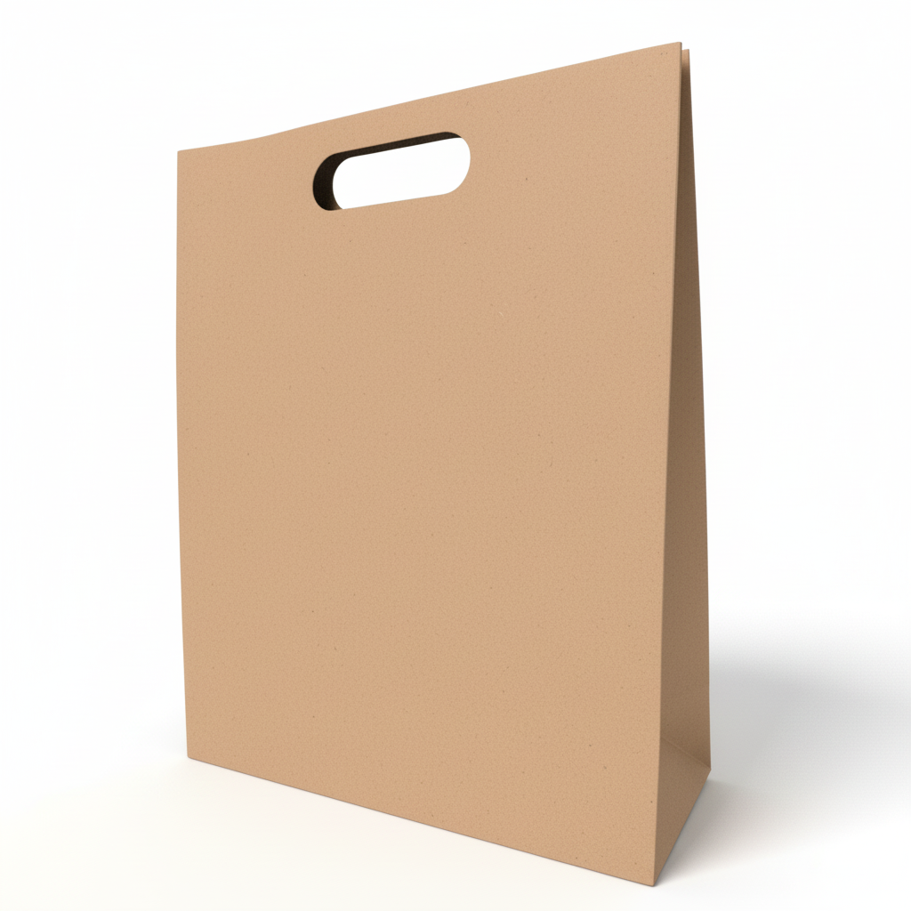 Bolsa De Papel Kraft Bk- #39 Con Asa