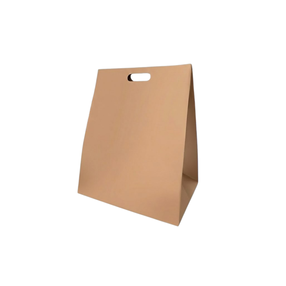Bolsa De Papel Kraft Bk- #17 Con Asa