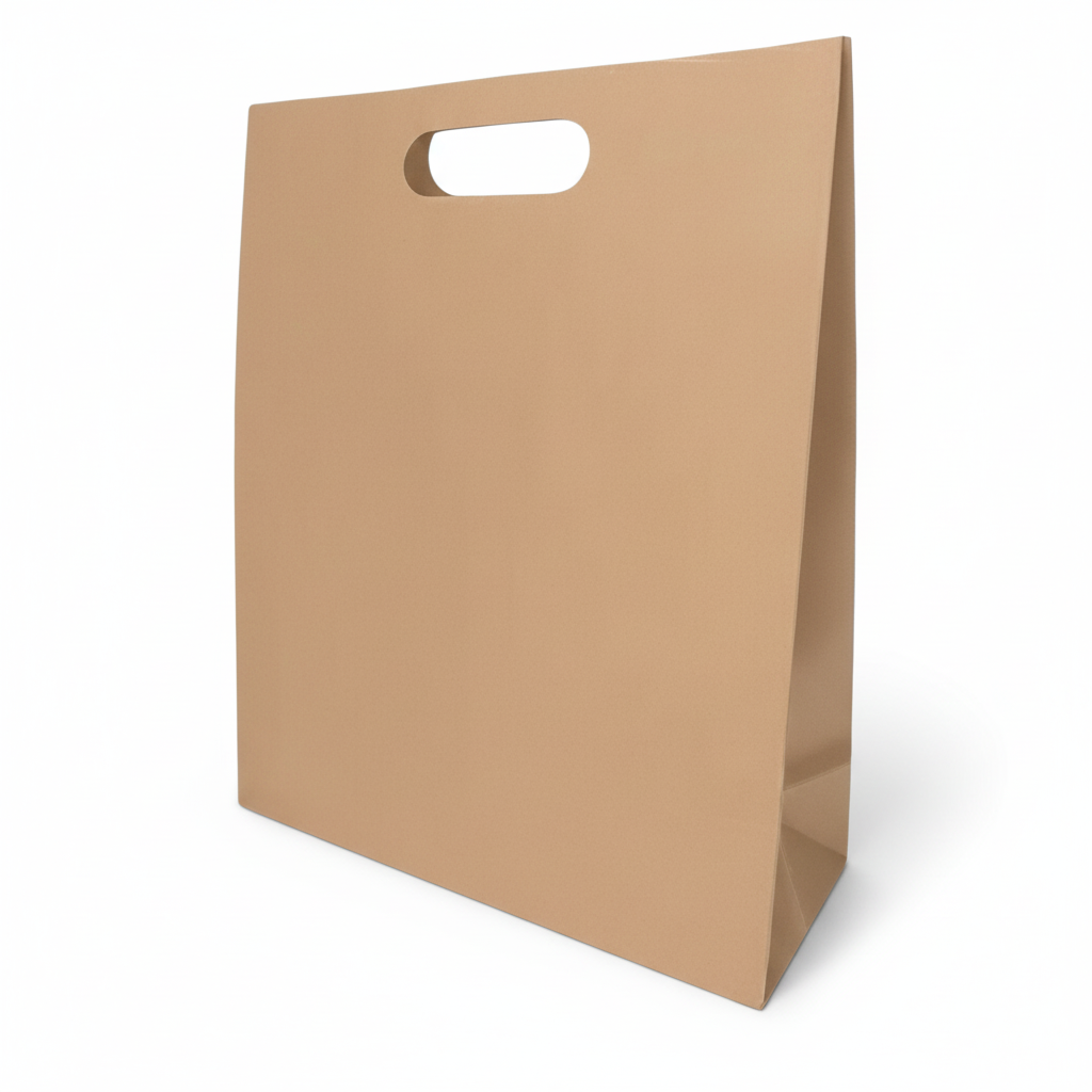 Bolsa De Papel Kraft Bk- #90 Con Asa