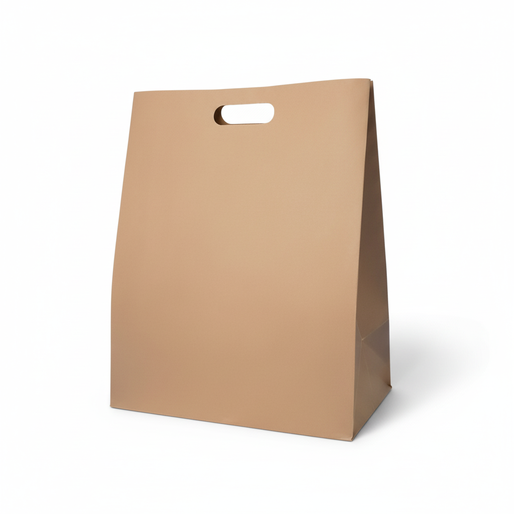 Bolsa De Papel Kraft Bk-#61 Con Asa