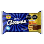Bizcocho Relleno con Manjar Chocman Costa 6 Und
