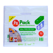 Bolsa Biodegradable Portavasos Pb Paquete 50 Und