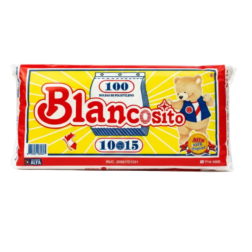 Bolsa Polietileno Blancosito 10 X 15 pulgadas Paquete 100 und