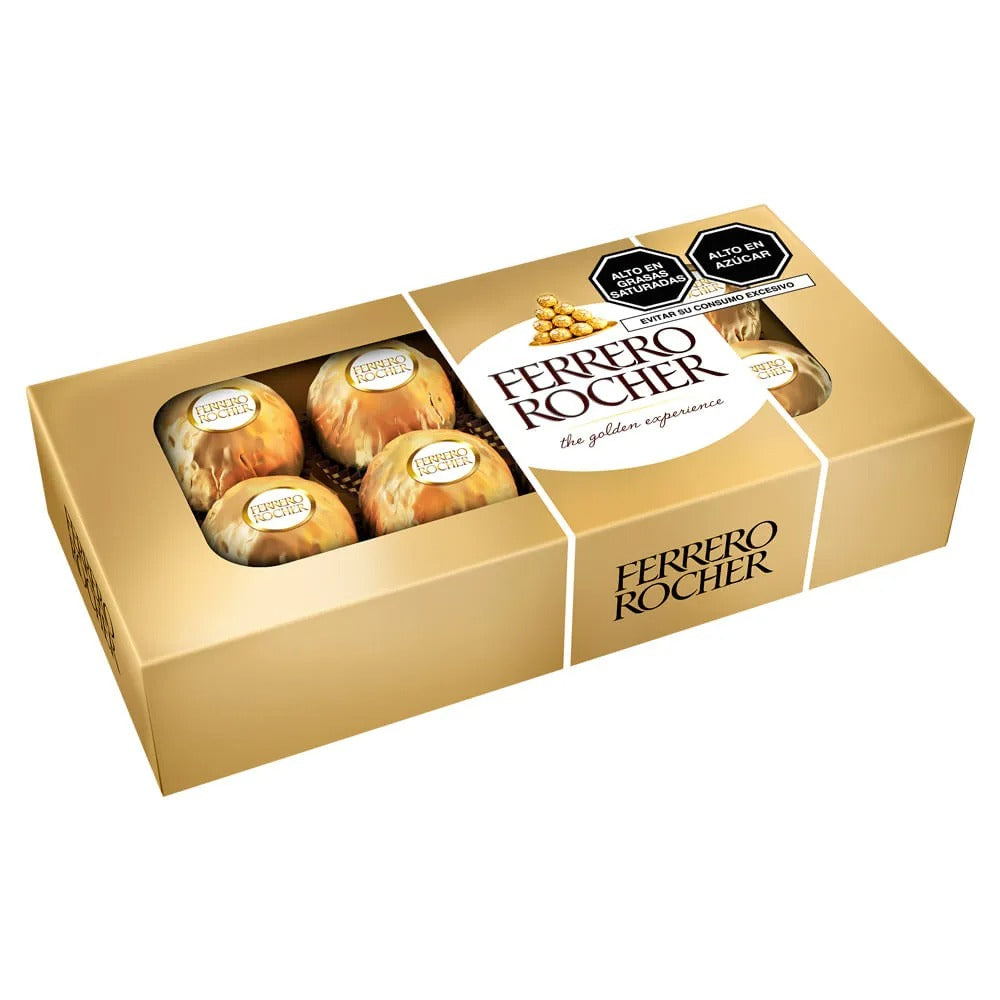 Bombones con Relleno de Avellanas Ferrero Rocher 8 und