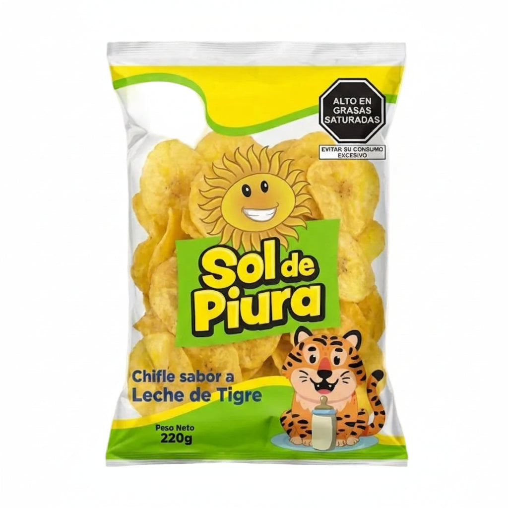Chifles Sol De Piura Leche De Tigre Bolsa 220g