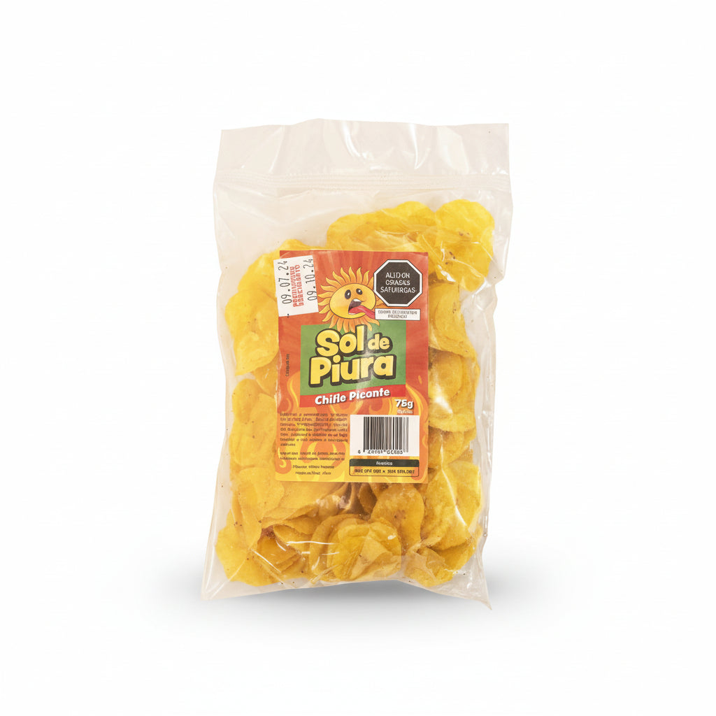Chifles Sol De Piura Picante Bolsa 75g