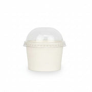 Contenedor De Helado Blanco 4 Oz Paquete 25 Und