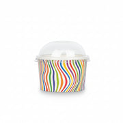 Contenedor De Helados 4 Oz Con Tapa Paquete 25 Und