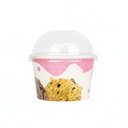 Contener De Helado 8oz Con Tapa Paquete 25 Und