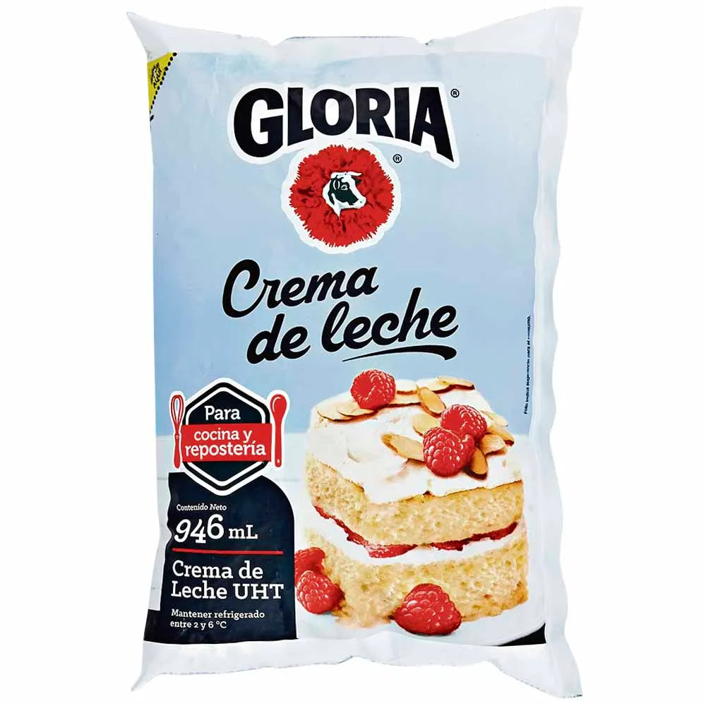 Crema De Leche Gloria Bolsa 946ml