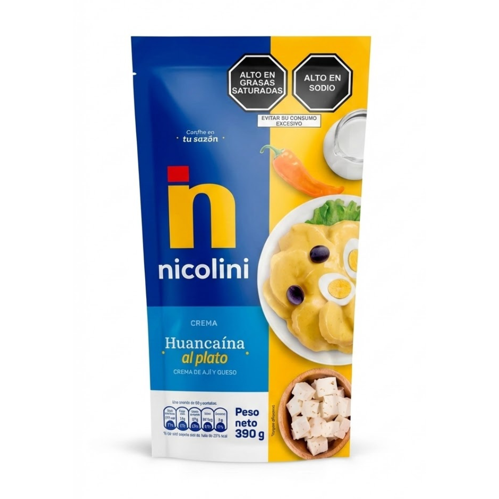 Crema Huancaina al Plato Nicolini Doypack 390g