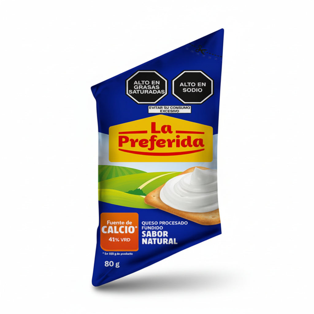 Crema de Queso para Untar La Preferida sabor Natural 80g
