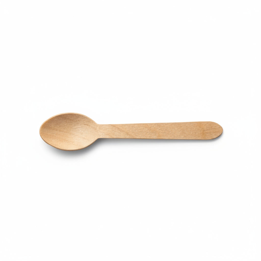 Cucharita Bambu Para Postre Paquete 50 Und