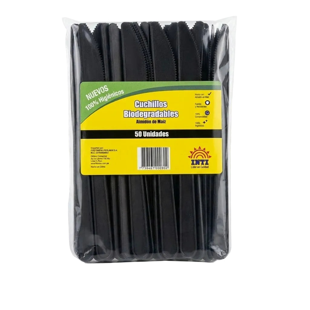 Cuchillo Biodegrable Inti Paquete 50 Und