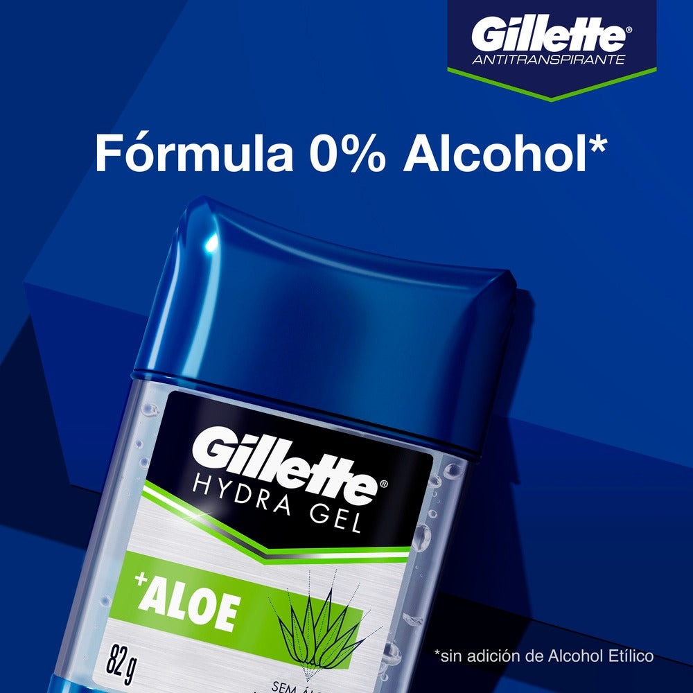 Gel Antitranspirante Gillette Hydra Gel Barra Aloe 82G