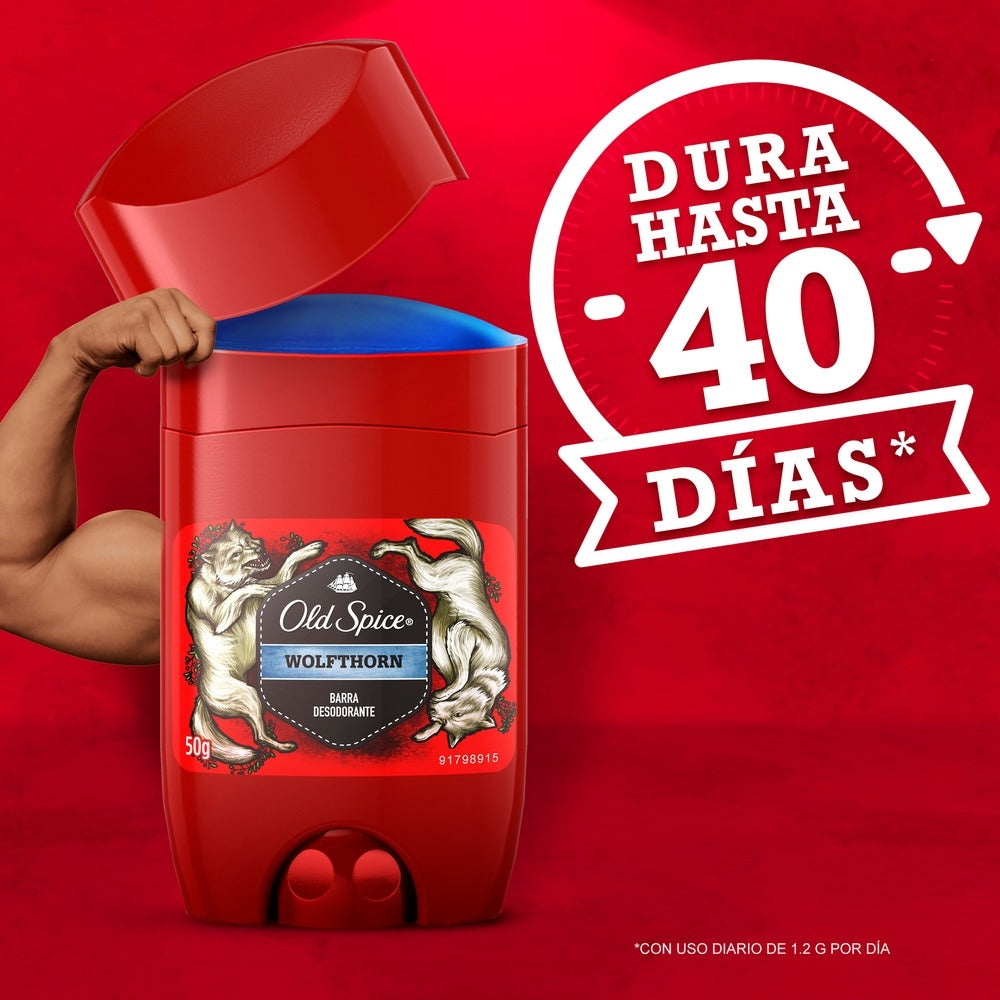 Desodorante Old Spice Barra Wolfthorn 50g