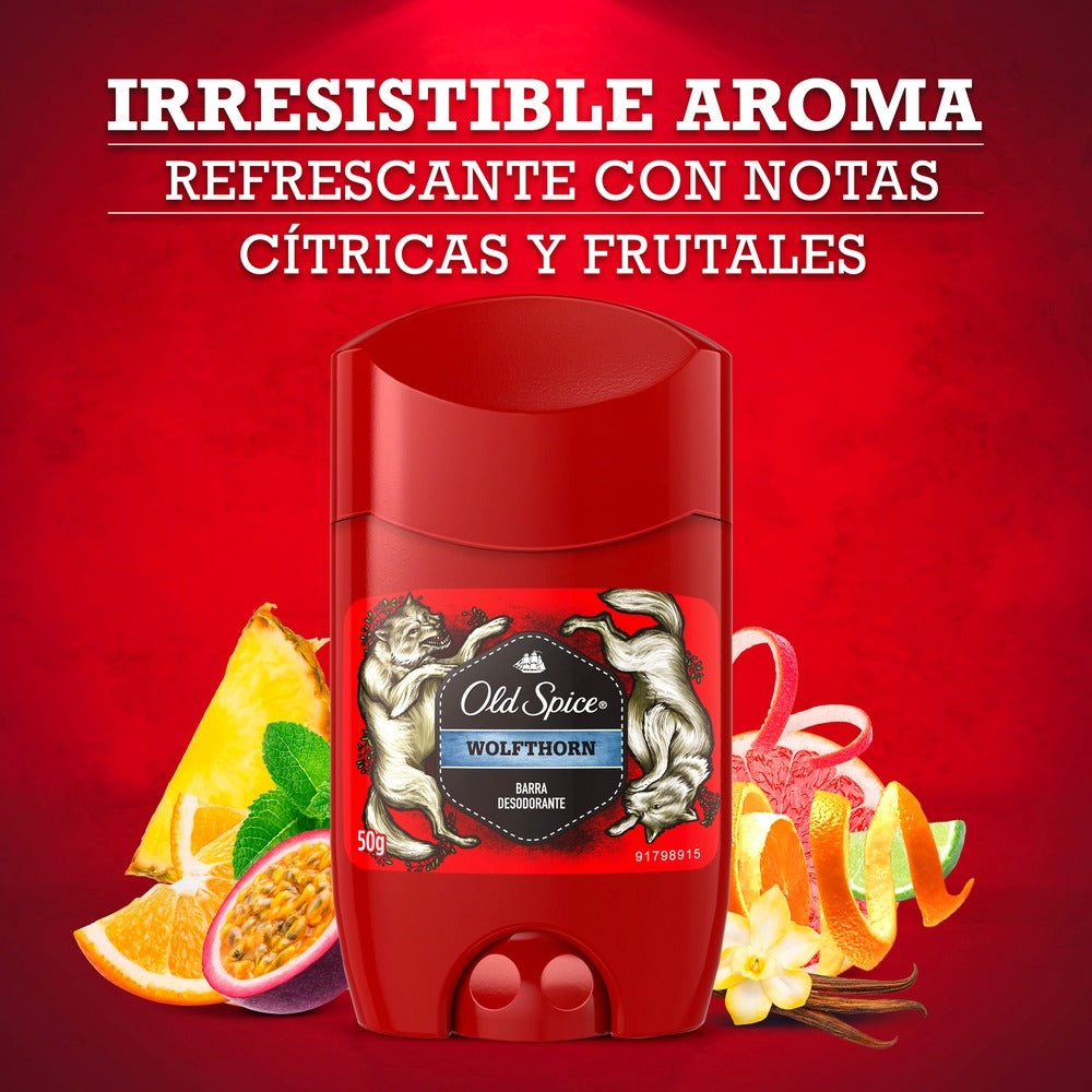 Desodorante Old Spice Barra Wolfthorn 50g