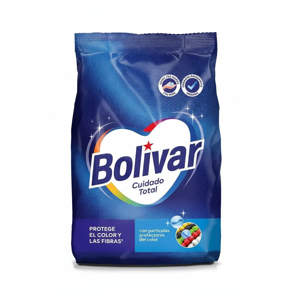 Detergente en Polvo Bolívar cuidado total 4Kg
