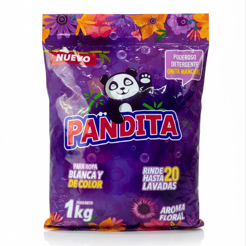 Detergente en polvo Pandita Floral 1kg