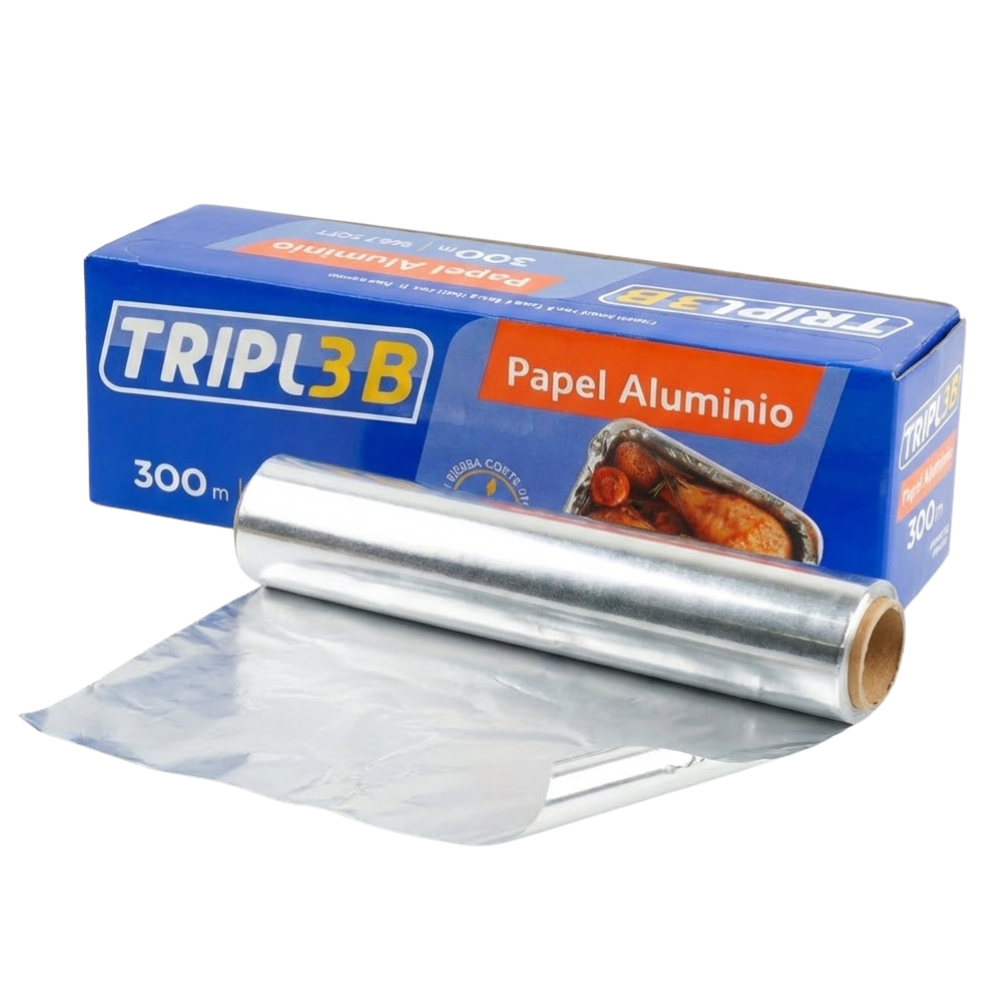 Papel De Aluminio Tripl B Caja 300mt
