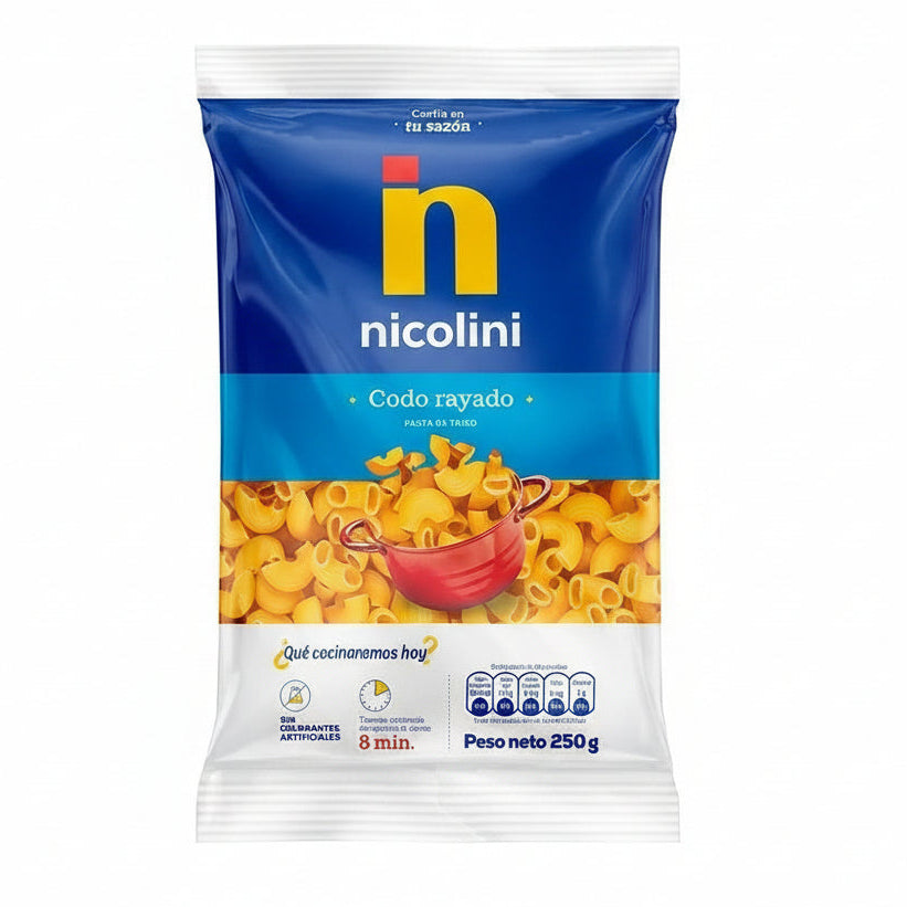 Fideos Nicolini Codo 250 Gr