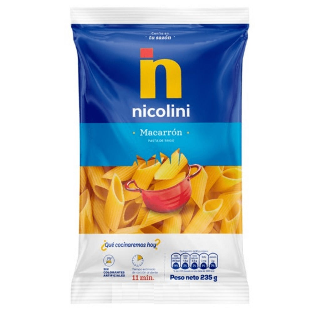 Fideos Nicolini Macarron 235G