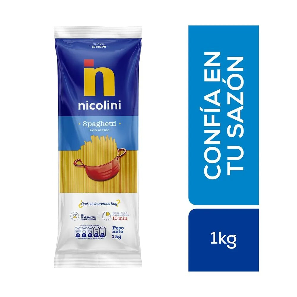 Fideos Nicolini Spaghetti 1Kilo