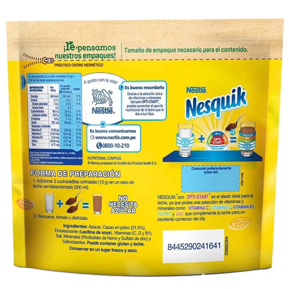 Fortificante Mesquik Chocolate Doypack 470g