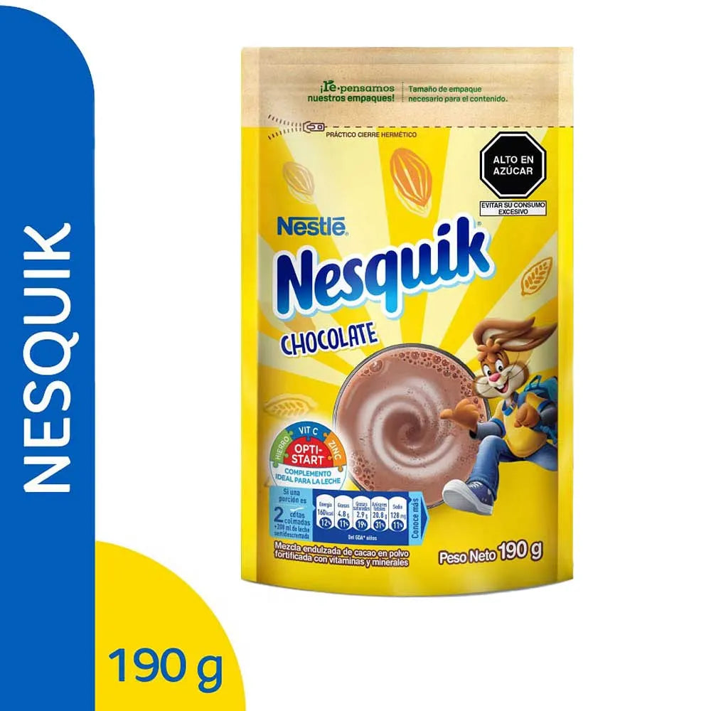 Fortificante Nesquik Chocolate Doypack 190g