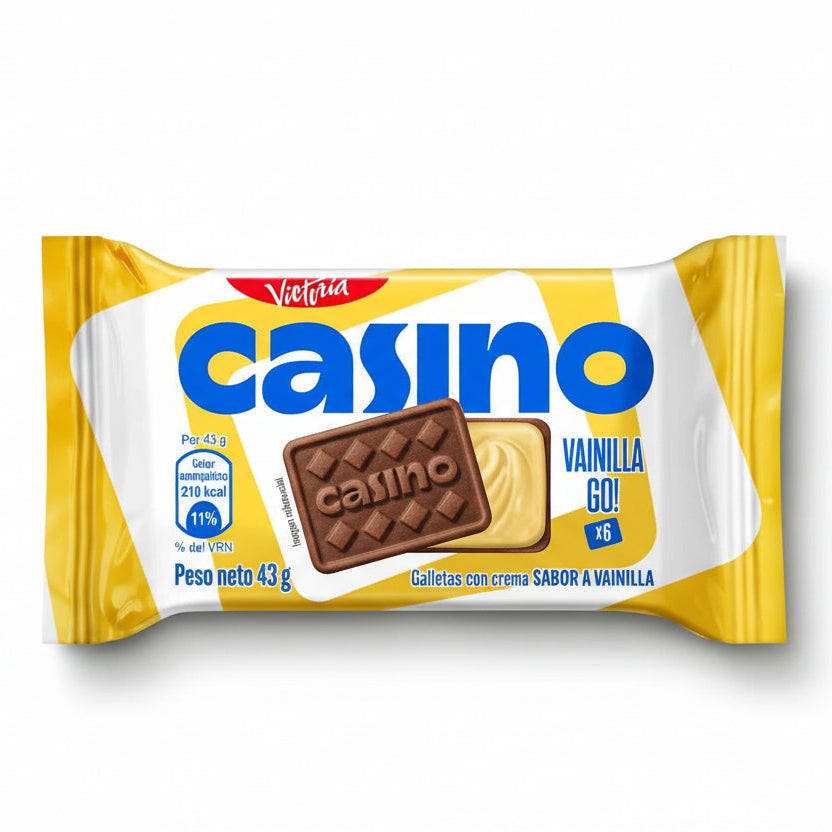 Galleta Casino Sabor Vainilla Sixpack