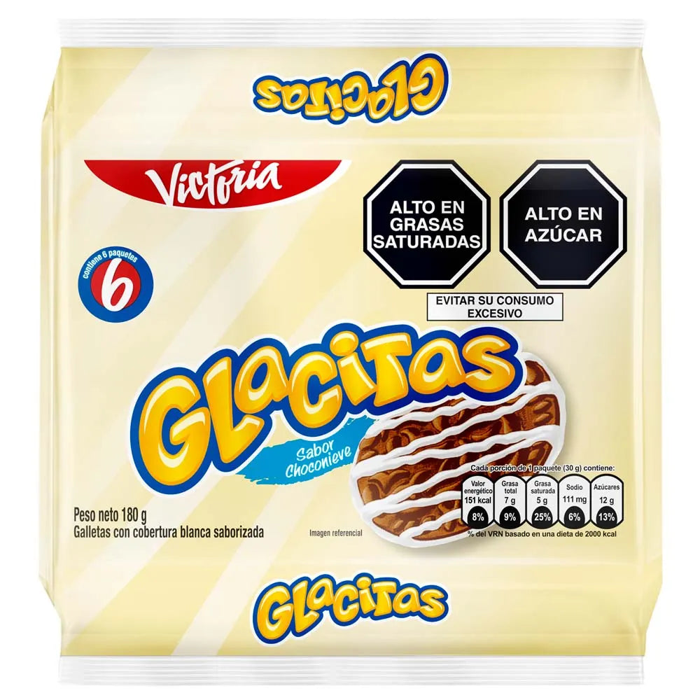Galleta Victoria Glacitas Choconieves Paquete 6 Und