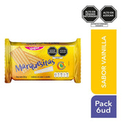Galletas Marquesita Vainilla bolsa 6 Und