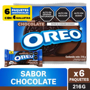 Galletas Oreo Sabor Chocolate Paquete 6 und