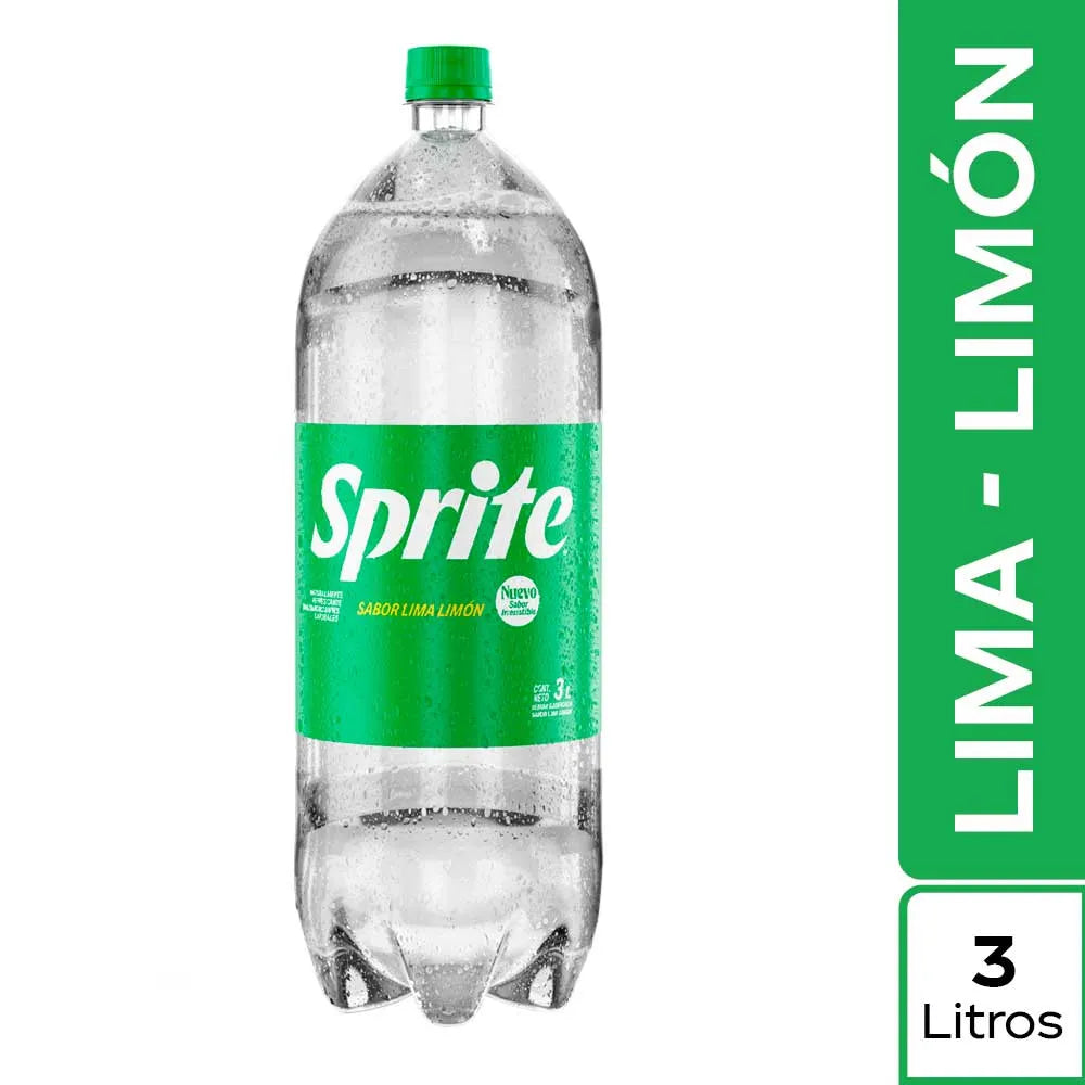 Gaseosa Sprite Lima Limón Botella 3L