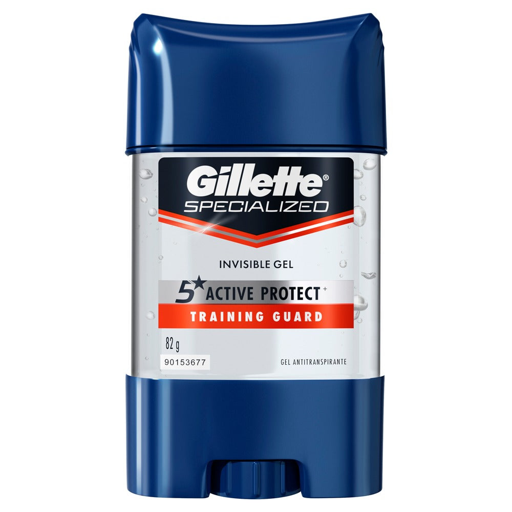 Gel Invisible Antitranspirante Gillette Barra Training Guard 82g