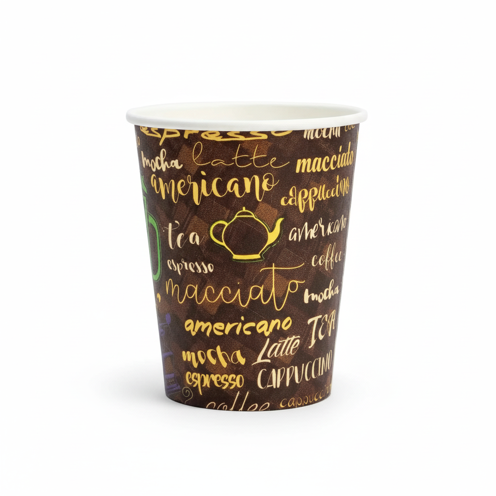 Vaso Papel Diseño 8 Oz Paquete 25Und