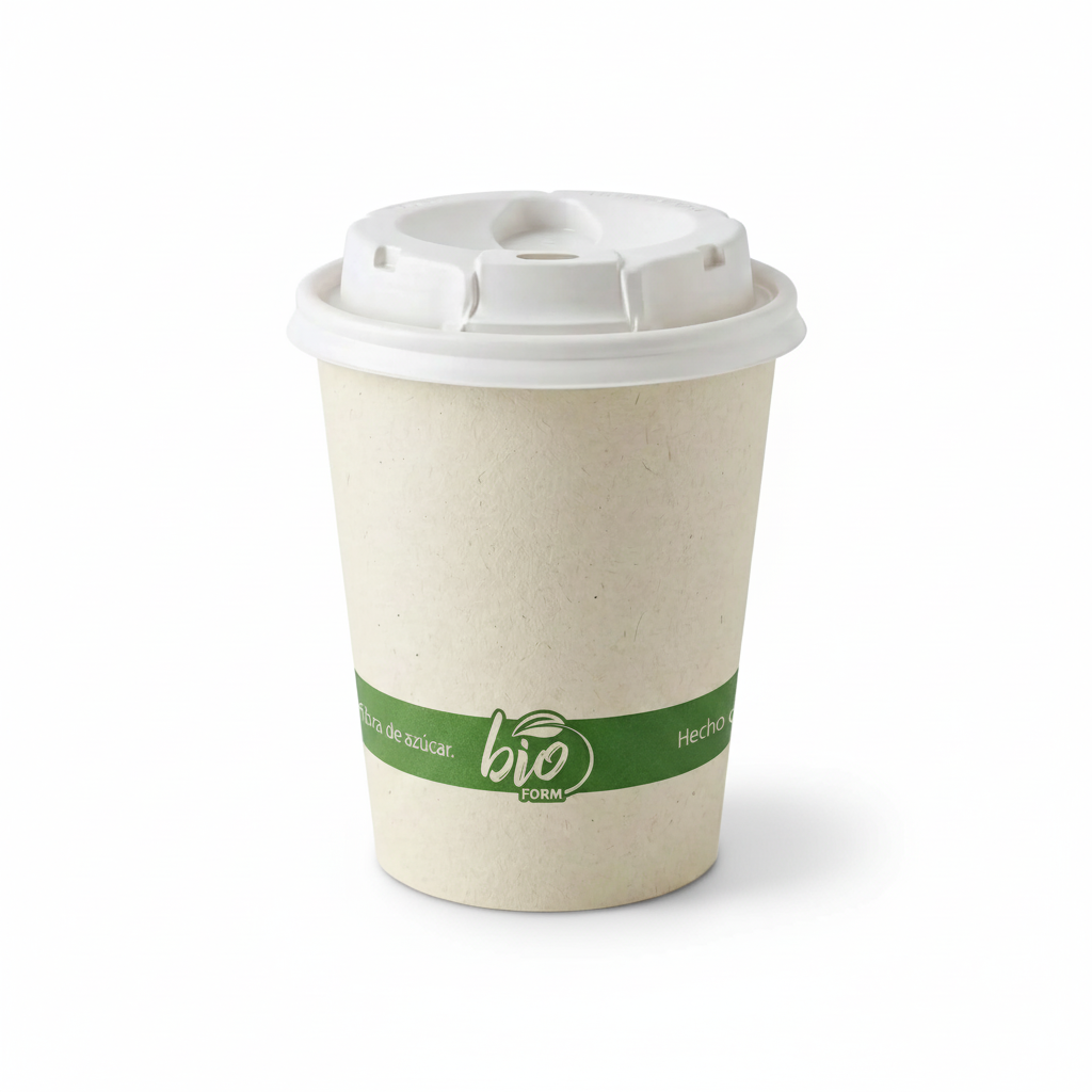 Vaso Polipapel Café Bio Form Pamolsa 12 Oz Paquete 25 Und