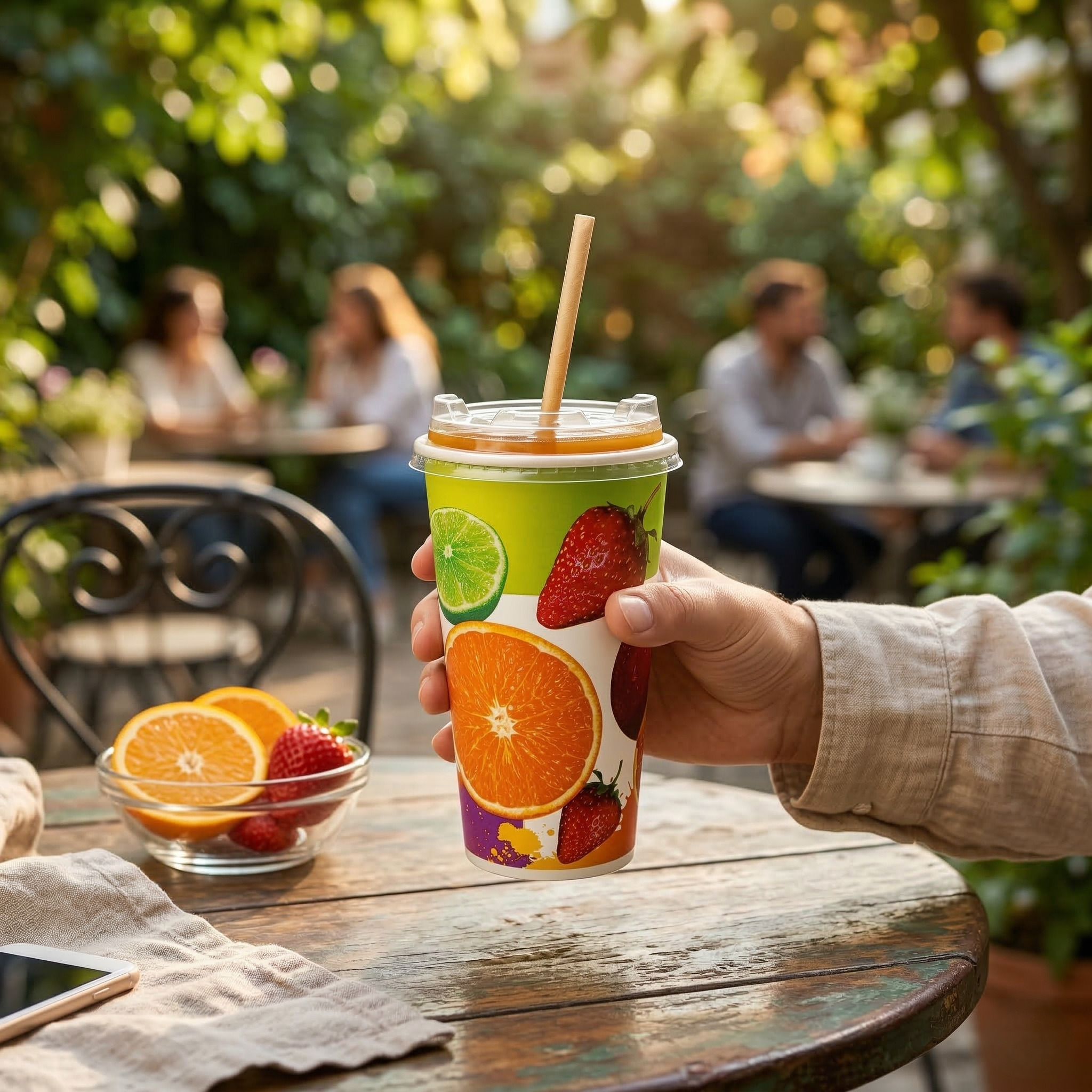 Vaso Fruta Pamolsa Con Tapa 21Oz Paquete 25 und