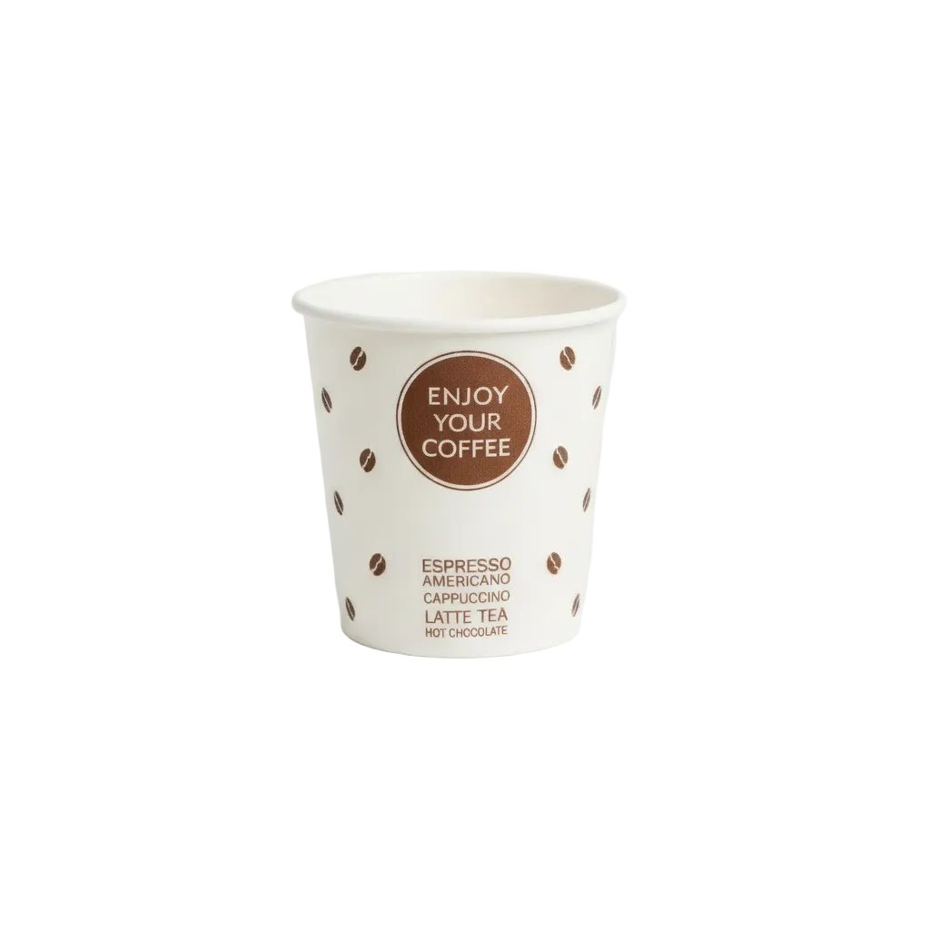 Vaso Polipapel Con diseño Enjoy Your Coffee Paquete 50 und