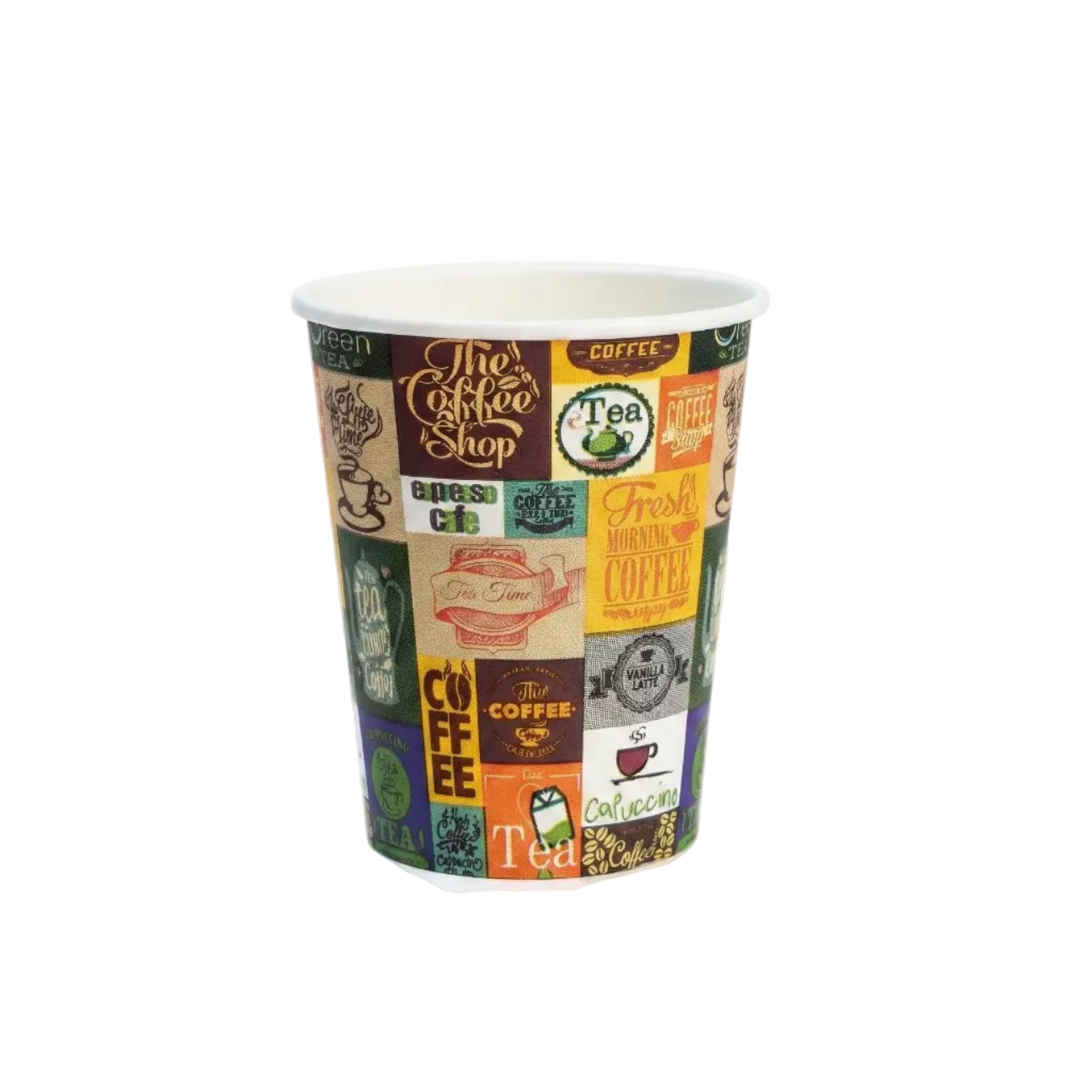 Vaso Papel Diseño 8 Oz Paquete 25Und