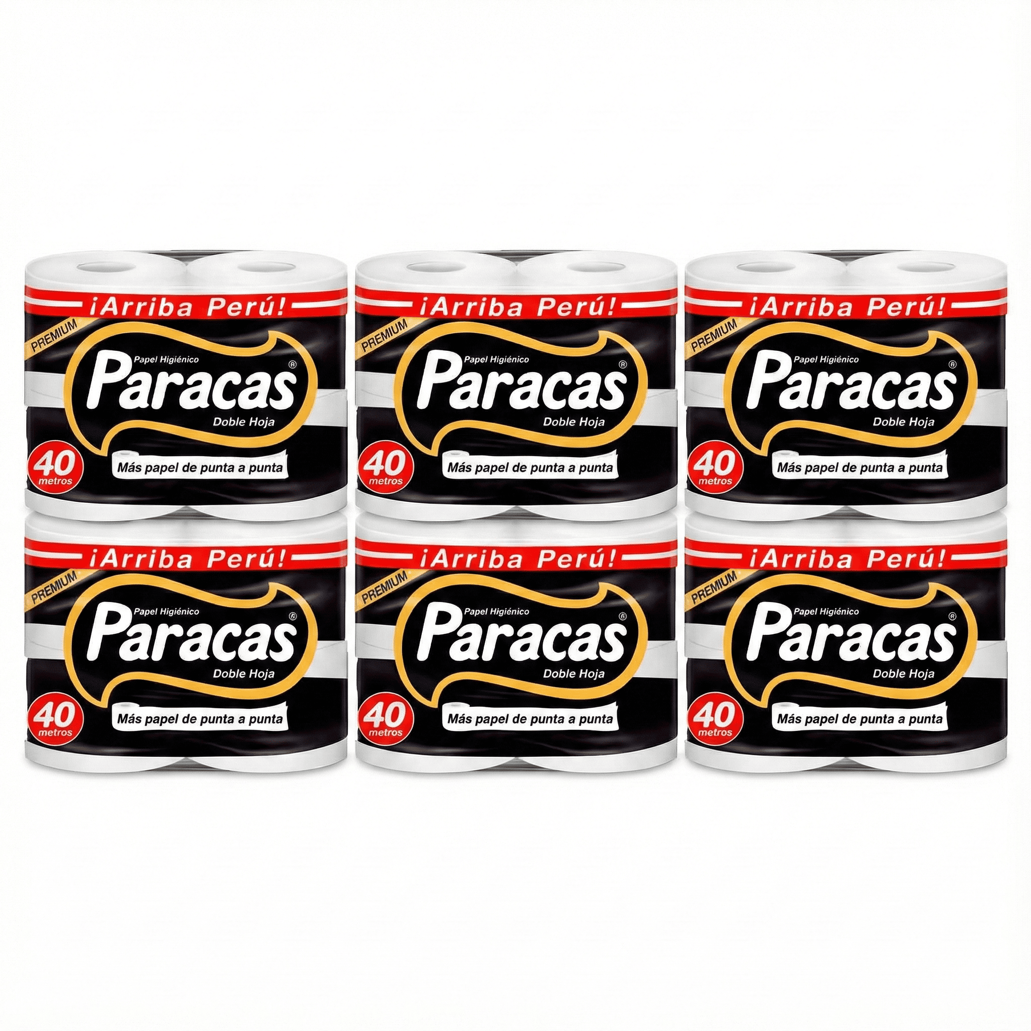 Papel Higiénico Paracas Gold Negro Doble Hoja Paquete 4un