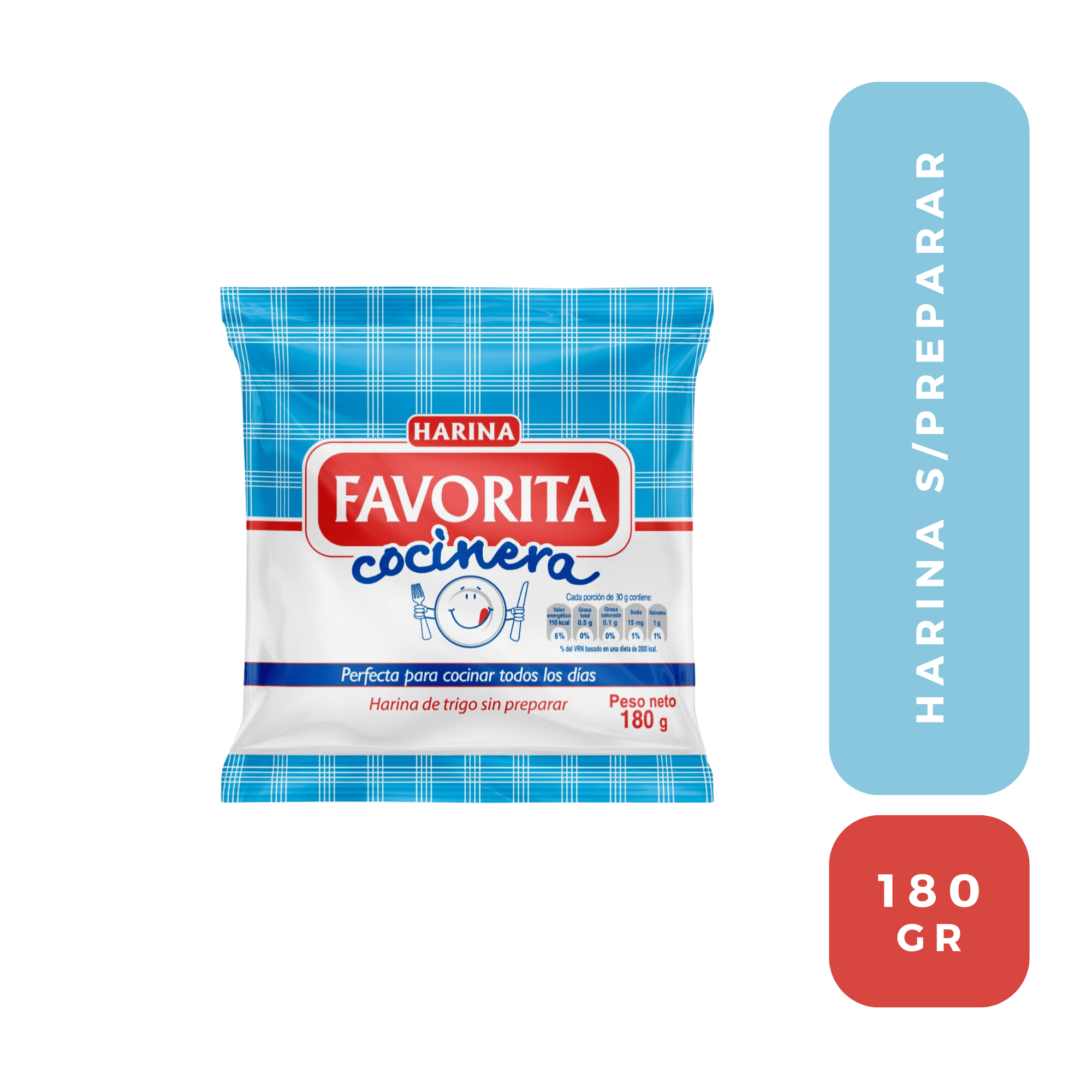 Harina trigo sin preparar Favorita 180G