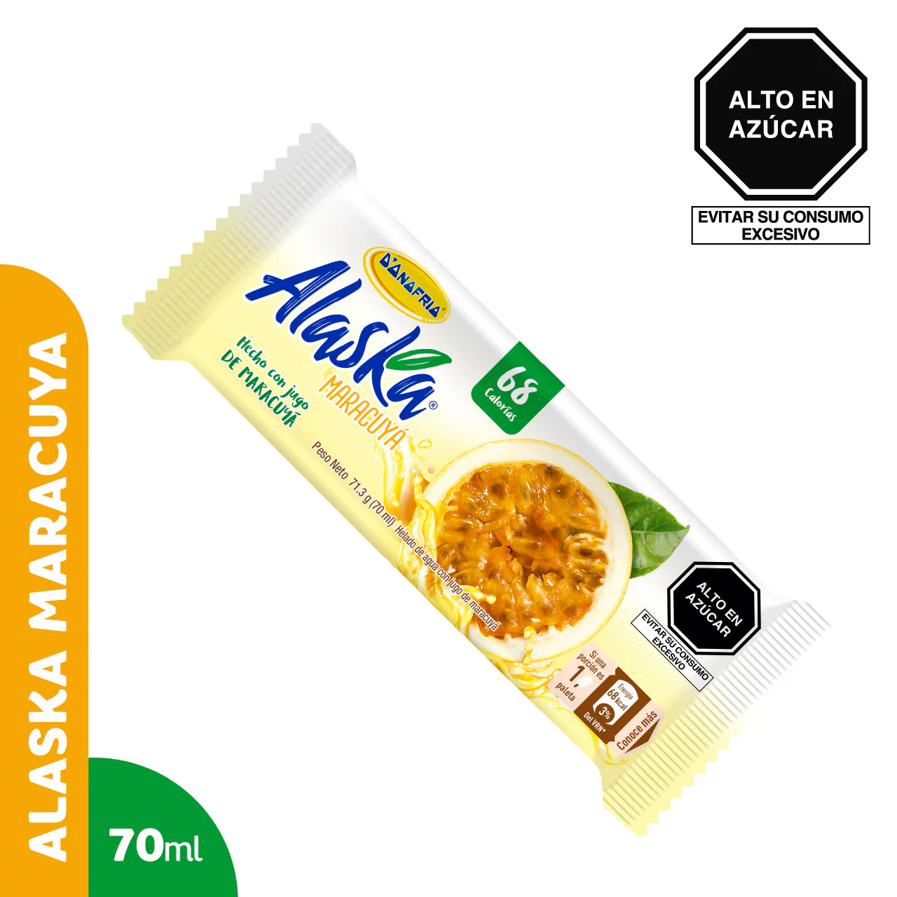 Helado Alaska Maracuya Donofrio 70ml
