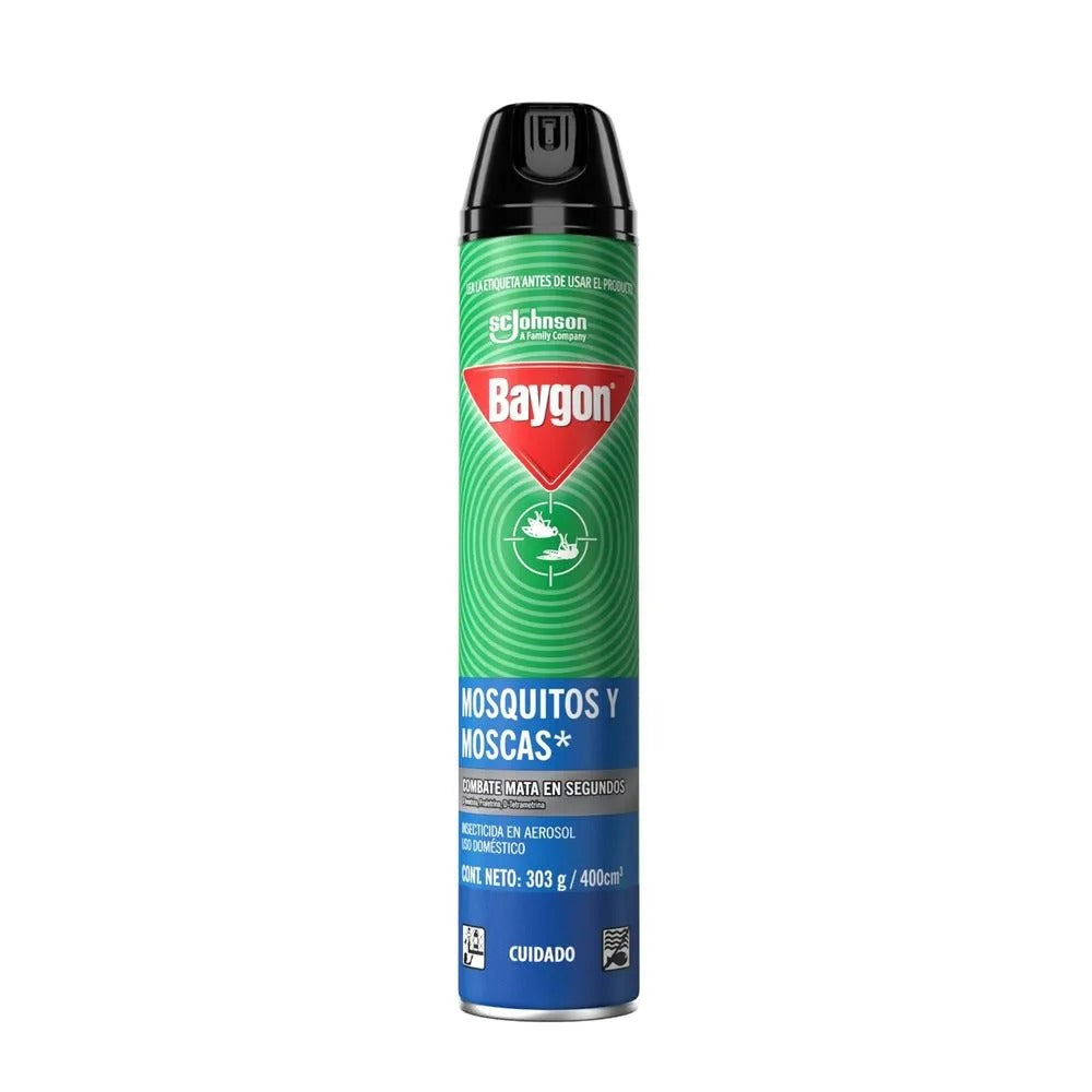 Insecticida en Aerosol Baygon Mosquitos Y Moscas  400ml