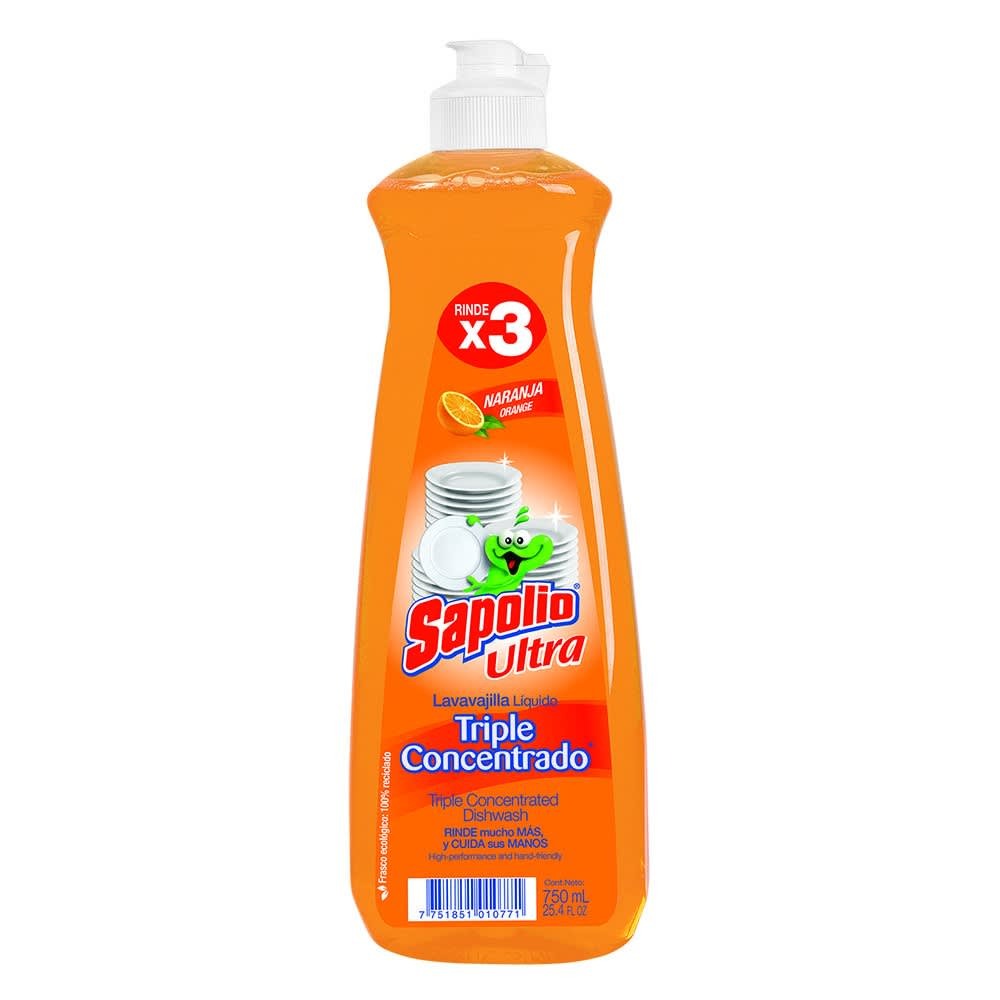 Lavavajilla Liquida Sapolio 750Ml Naranja