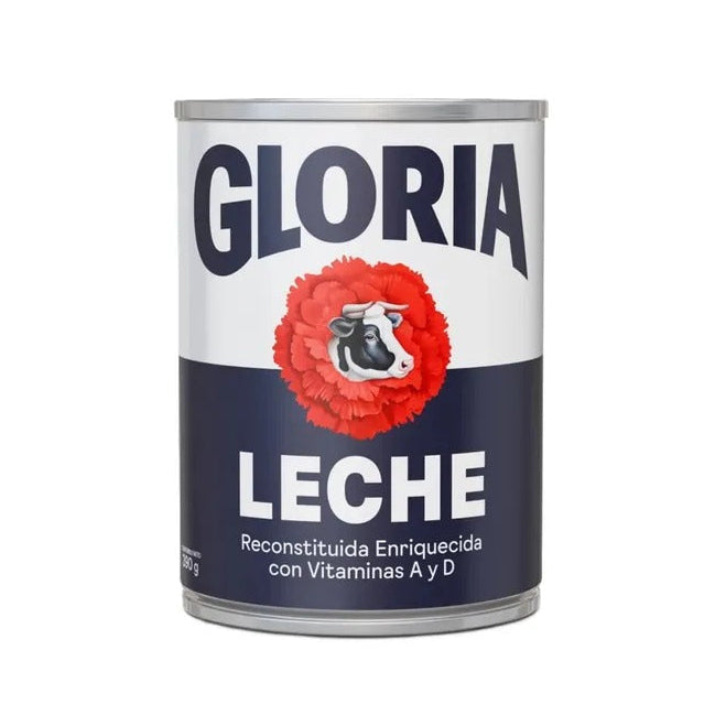 Leche Gloria Evaporada Entera Azul 390ml