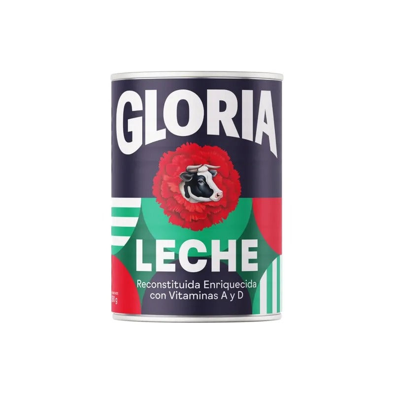 Leche Gloria Evaporada Entera Azul 390ml
