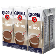 Leche Uht Gloria Niño Chocolatada caja 180ml 6 Und