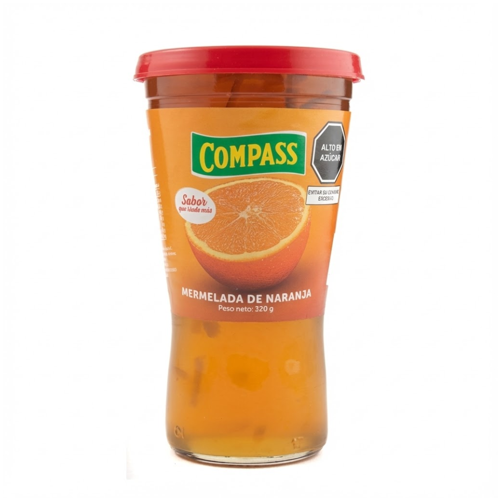 Mermelada Compass Naranja Vaso 320g